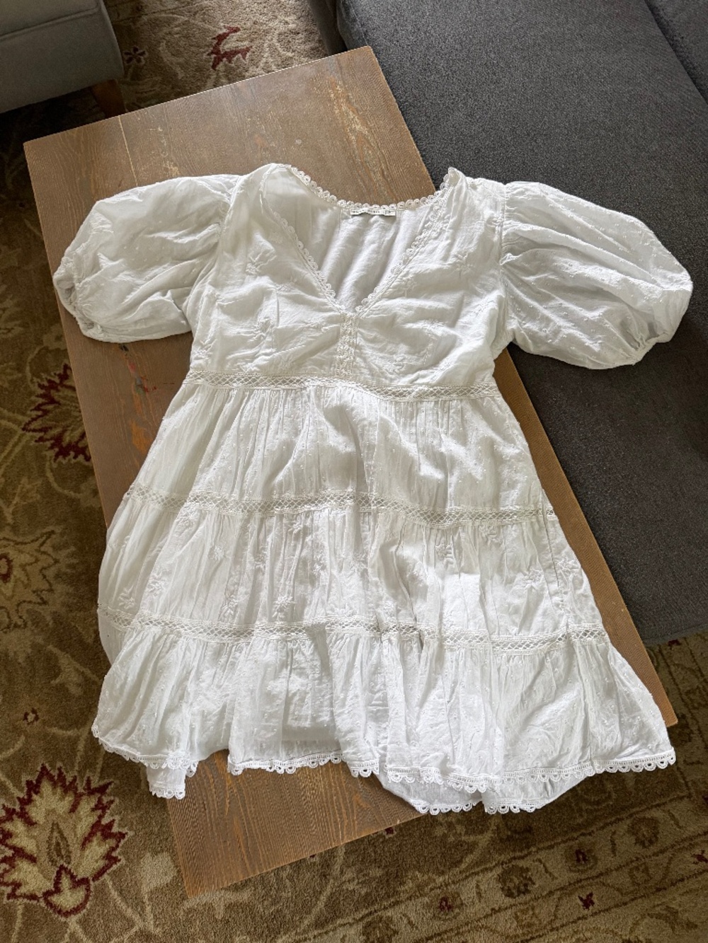Abercrombie and Fitch white mini dress Sz. M